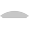 Ekena Millwork Arched Architectural Grade PVC Pediment, 46"W x 14"H x 2-3/4"P PEDP046X140ARD00 - alternate 2